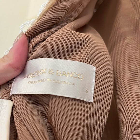 Bronx and Banco "Megan" Mini Dress in White Lace - Size 4 (S) - Picture 12 of 14